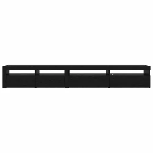 TV szekrény 3 pcs Musta tammi 270 x 35 x 40 cm Faanyag