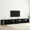 TV szekrények 3 pcs Musta tammi 290 x 36.5 x 40 cm Faanyag