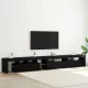 TV szekrények 3 pcs Musta tammi 290 x 36.5 x 40 cm Faanyag