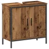 Fürdőszoba bútor szett 2 pcs Barna 60 x 30 x 60 cm Faanyag