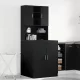 Mosógépszekrény 2 pcs Musta tammi 70.5 x 71.5 x 181.5 cm