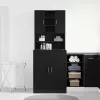 Mosógépszekrény 2 pcs Musta tammi 70.5 x 71.5 x 181.5 cm