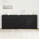 Széf fiókkal 3 pcs Musta tammi 60 x 30 x 70 cm Faanyag