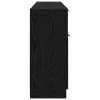 Széf fiókkal 3 pcs Musta tammi 60 x 30 x 70 cm Faanyag