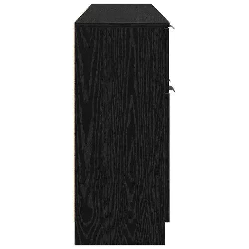 Széf fiókkal 3 pcs Musta tammi 60 x 30 x 70 cm Faanyag