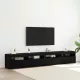 TV szekrény 3 pcs Musta tammi 240 x 35 x 40 cm Faanyag