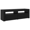 TV szekrény 3 pcs Musta tammi 240 x 35 x 40 cm Faanyag