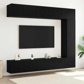 TV szekrény garnitúra 5 pcs Musta tammi 100 x 30 x 30 cm
