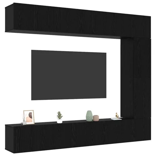 TV szekrény garnitúra 5 pcs Musta tammi 100 x 30 x 30 cm