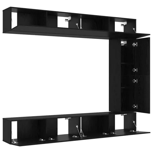 TV szekrény garnitúra 5 pcs Musta tammi 100 x 30 x 30 cm