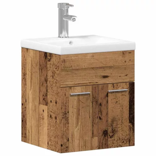Fürdőszobai Bútor Szett 3 pcs Öreg fa 41 x 38.5 x 46 cm Faanyag