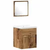Fürdőszoba bútor szett 3 pcs Öreg fa 41 x 38.5 x 46 cm Faanyag
