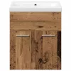 Fürdőszoba bútor szett 3 pcs Öreg fa 41 x 38.5 x 46 cm Faanyag