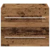 Mosdókagylós szekrény fiókkal 2 pcs Öreg fa 60 x 38.5 x 48 cm