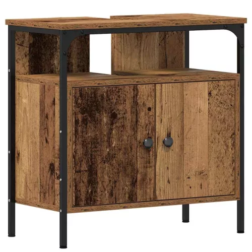 Fürdőszobai Mosdószekrények 3 pcs Barna 80 x 30 x 60 cm Faanyag