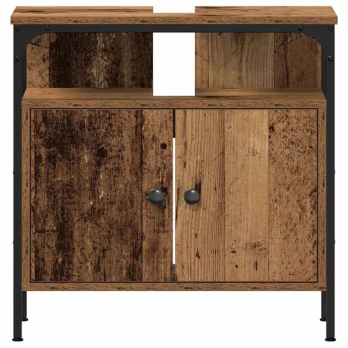 Fürdőszobai Mosdószekrények 3 pcs Barna 80 x 30 x 60 cm Faanyag