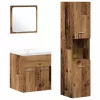 Fürdőszobai bútorkészlet 4 pcs Öreg fa 41 x 38.5 x 46 cm