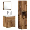 Fürdőszobai bútorkészlet 4 pcs Öreg fa 41 x 38.5 x 46 cm