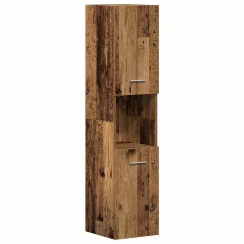 Fürdőszobai bútorkészlet 4 pcs Öreg fa 41 x 38.5 x 46 cm