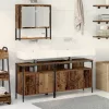 Fürdőszoba bútor szett 3 pcs Barna 80 x 30 x 60 cm Faanyag