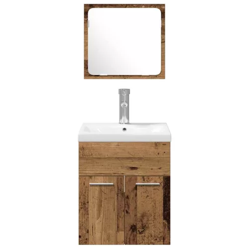 Fürdőszoba bútor szett 4 pcs Öreg fa 41 x 38.5 x 46 cm Faanyag