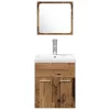 Fürdőszoba bútor szett 4 pcs Öreg fa 41 x 38.5 x 46 cm Faanyag