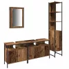 Fürdőszoba bútor szett 4 pcs Régi fa 33 x 33 x 185.5 cm Faanyag