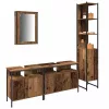 Fürdőszoba bútor szett 4 pcs Régi fa 33 x 33 x 185.5 cm Faanyag