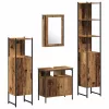 Fürdőszoba bútor szett 4 pcs Régi fa 33 x 33 x 185.5 cm Faanyag