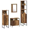 Fürdőszoba bútor szett 4 pcs Régi fa 33 x 33 x 185.5 cm Faanyag
