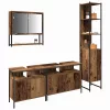 Fürdőszoba bútor szett 4 pcs Régi fa 33 x 33 x 185.5 cm Faanyag