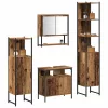 Fürdőszoba bútor szett 4 pcs Régi fa 33 x 33 x 185.5 cm Faanyag