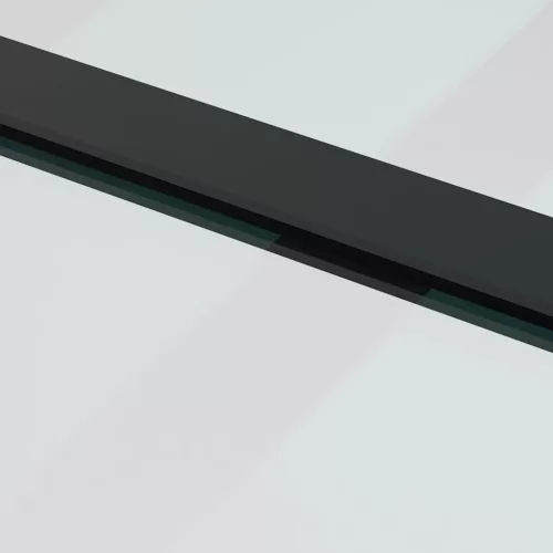ESG üveg és alumínium tolóajtó fémszerelvény-szettel 76x205 cm