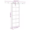 ESG üveg és alumínium tolóajtó fémszerelvény-szettel 76x205 cm