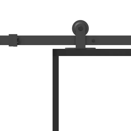 Tolóajtó vasalatokkal 102x205 cm ESG üveg&alumínium