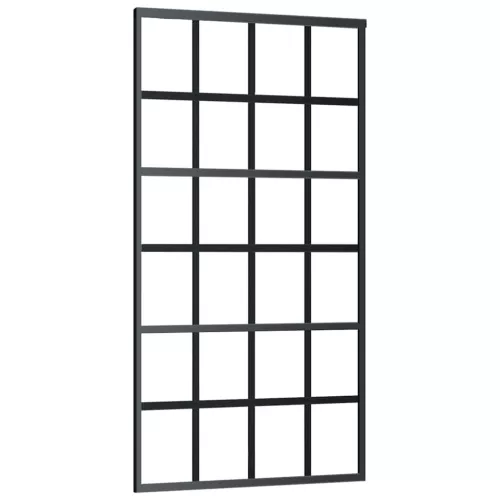 Tolóajtó vasalatokkal 102x205 cm ESG üveg&alumínium