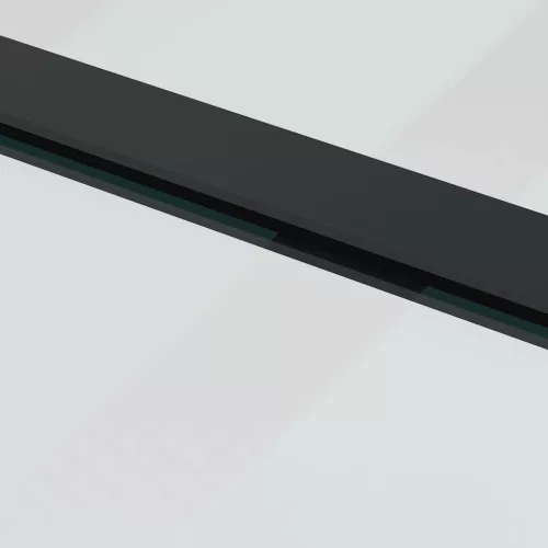 ESG üveg és alumínium tolóajtó fémszerelvény-szettel 76x205 cm