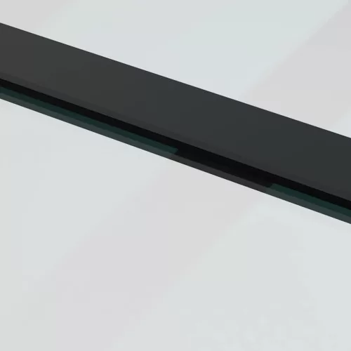 ESG üveg és alumínium tolóajtó fémszerelvény-szettel 76x205 cm