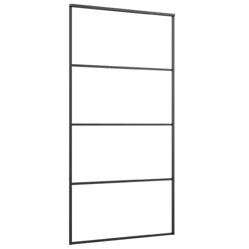 ESG üveg-alumínium tolóajtó fémszerelvény-szettel 102,5x205 cm