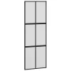 Tolóajtó vasalatokkal 76x205 cm edzett üveg&Alumínium