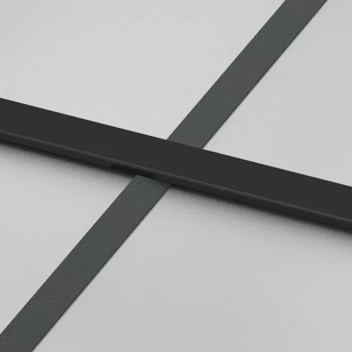 Tolóajtó vasalatokkal 102,5x205 cm edzett üveg&Alumínium