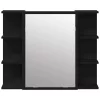 Fürdőszoba bútor szett 3 pcs Fekete 30 x 30 x 99.5 cm Faanyag
