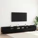 TV szekrény 3 pcs Fekete 260 x 35 x 40 cm Faanyag