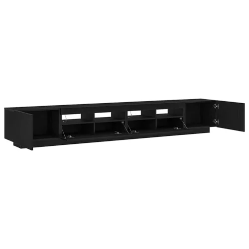 TV szekrény 3 pcs Fekete 260 x 35 x 40 cm Faanyag