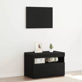Éjjeliszekrény Musta tammi 60 x 35 x 40 cm Faanyag