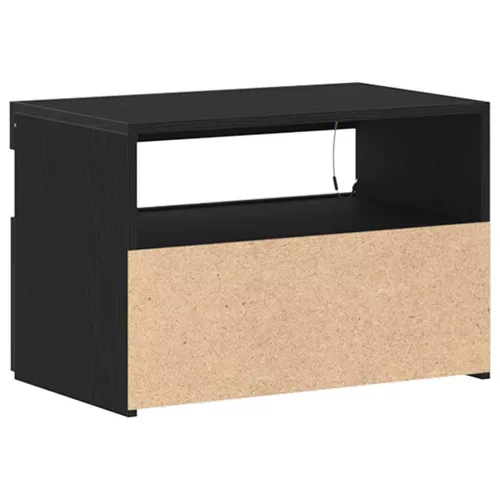 Éjjeliszekrény Musta tammi 60 x 35 x 40 cm Faanyag