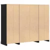 Felső szekrény Fekete tölgy 132 x 35.5 x 103.5 cm Faanyag