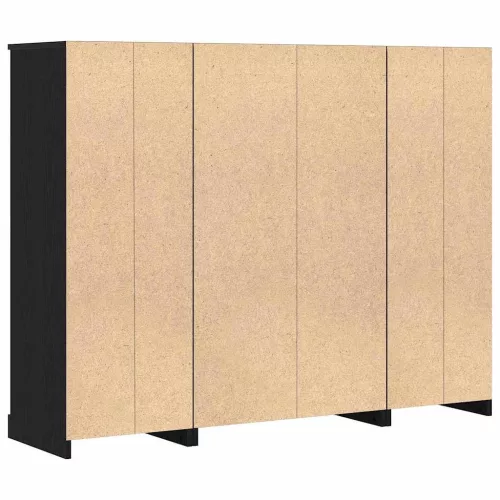 Felső szekrény Fekete tölgy 132 x 35.5 x 103.5 cm Faanyag