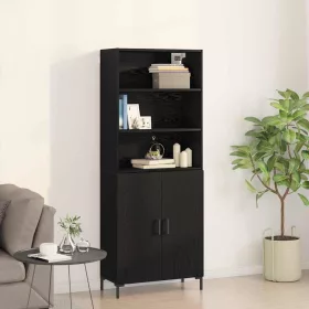 Magasfiú Falra szerelhető 2 pcs Musta tammi Faanyag