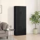 Fali szekrény 2 pcs Musta tammi 69.5 x 34 x 90 cm Faanyag